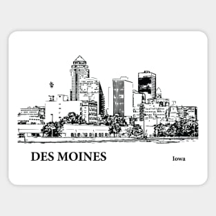 Des Moines Iowa Sticker